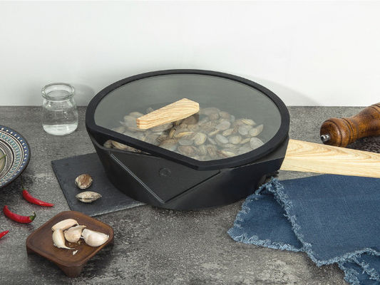 Capa de cocinar sana de Pan Non Stick With Titanium de la sartén del arrabio 10Inch