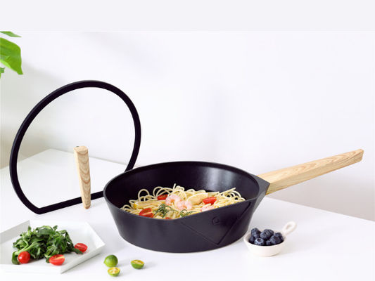 Cacerola de aluminio ligera 12Inch de la crepe con no negro de capa del palillo