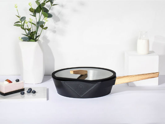 Cacerola de aluminio ligera 12Inch de la crepe con no negro de capa del palillo