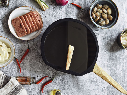 aluminio 10.25Inch que fríe a Pan Oven Safe With Silicone Handle