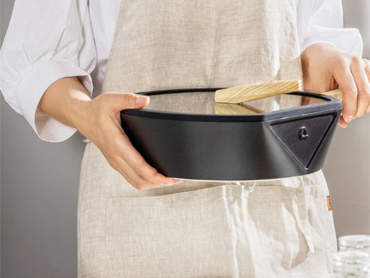 aluminio 10.25Inch que fríe a Pan Oven Safe With Silicone Handle