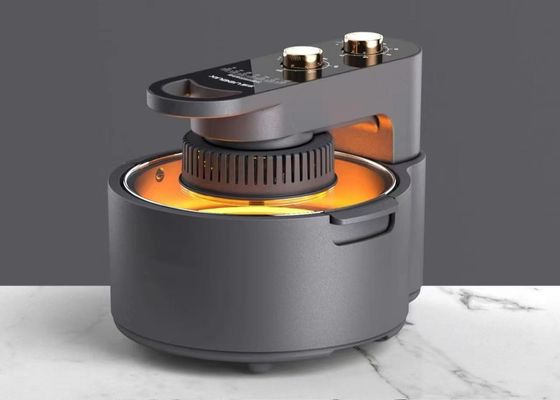 peso de la sartén 2.85kg del aire del negro 5L NUEVO 1200W