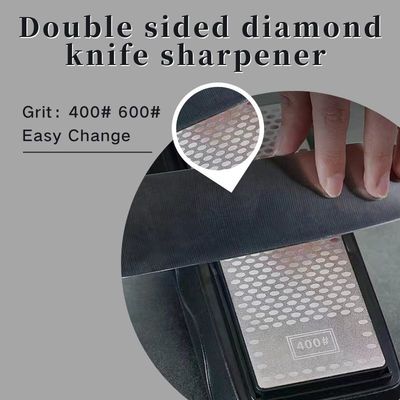 arena de doble cara de 1.Premium Diamond Knife Sharpener-400/1000 para reparar y volver a afilar