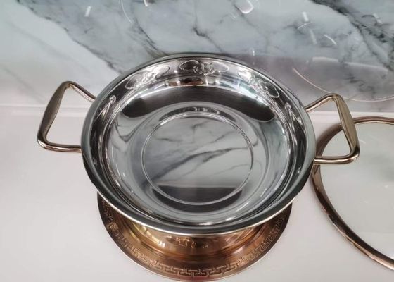 sistema de acero inoxidable del buffet del plato de frotamiento de los 26cm