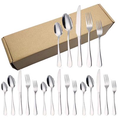 Bifurcación de acero inoxidable del cuchillo del artículo 304 y sistema de la cuchara para el uso del restaurante