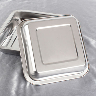 Placa de alimentos de acero inoxidable de seguridad horno liso pulido 60 * 60 * 2cm