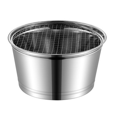 Estufas portátiles para barbacoa de acero inoxidable de 29 cm para acampar