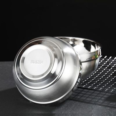Cuencos de acero inoxidable 304 de doble pared pulidos para cocina