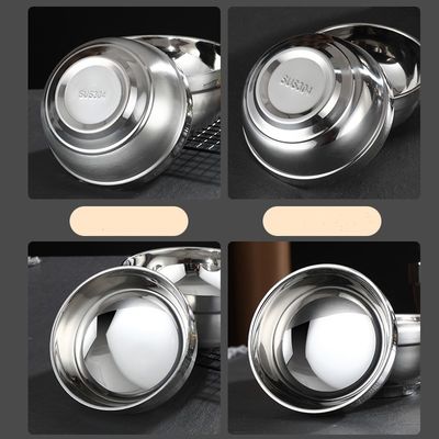 16 / 18cm 304 cuenco de acero inoxidable multipropósito engrosado