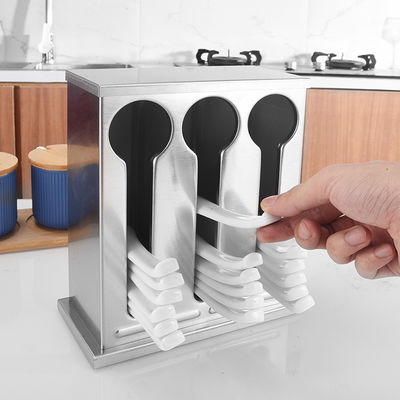 Dispositivos de cocina Desagüe de almacenamiento de acero inoxidable para cuchillo de cuchara
