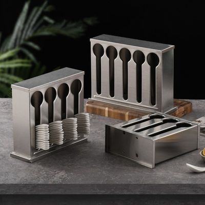 Dispositivos de cocina Desagüe de almacenamiento de acero inoxidable para cuchillo de cuchara