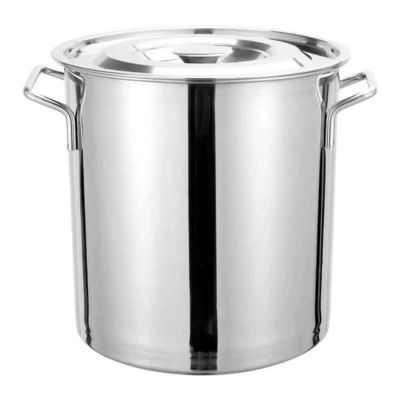 Pot de sopa de acero inoxidable 304 de gran capacidad con tapa