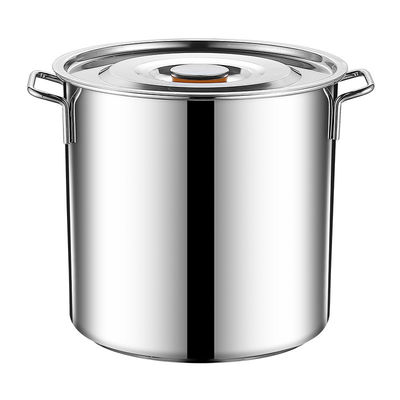 Pot de sopa de acero inoxidable 304 de gran capacidad con tapa
