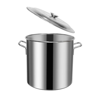 Pot de sopa de acero inoxidable 304 de gran capacidad con tapa