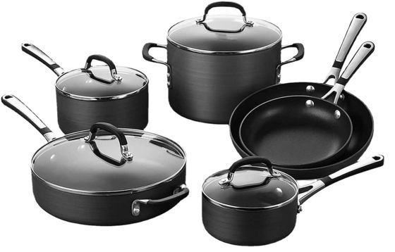 OEM Cacerola y sartén de acero inoxidable 12 piezas