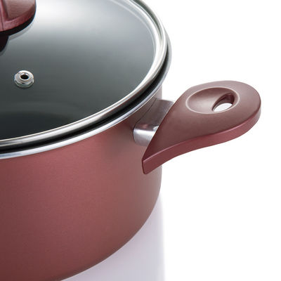Conjunto de tres piezas de utensilios de cocina de aluminio borgoña