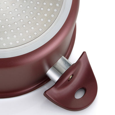 Conjunto de tres piezas de utensilios de cocina de aluminio borgoña