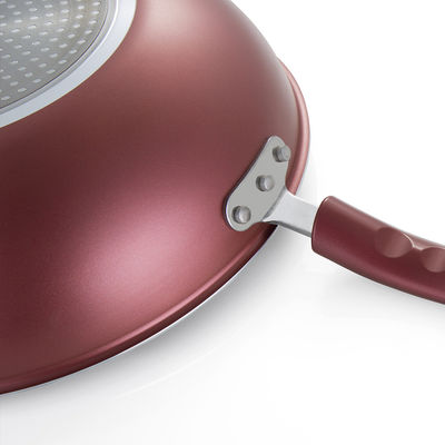 Conjunto de tres piezas de utensilios de cocina de aluminio borgoña