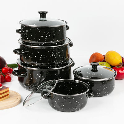 Conjunto de cacerola de aluminio de orejas dobles de 5 piezas para cocinas modernas