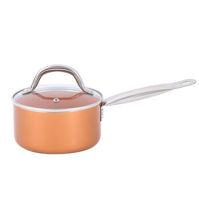 Cuadro de utensilios de cocina de aluminio naranja con agarre de silicona