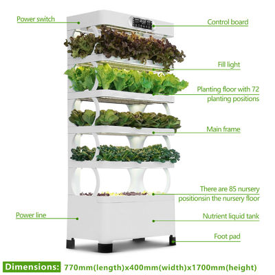 Sistema hidropónico Veggiefloe ️ Verduras caseras frescas, saludables y sostenibles