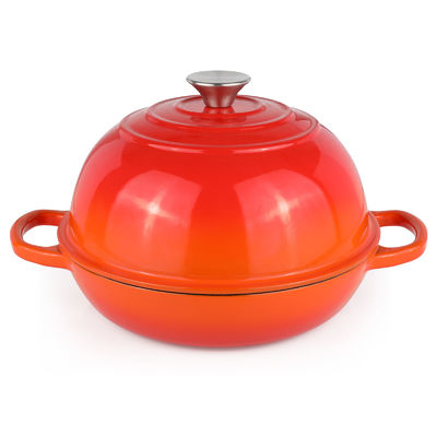 Horno holandés de hierro fundido enmallado de 6 QT    Perfecto para hornear la masa agria, cocinar y cocinar lentamente