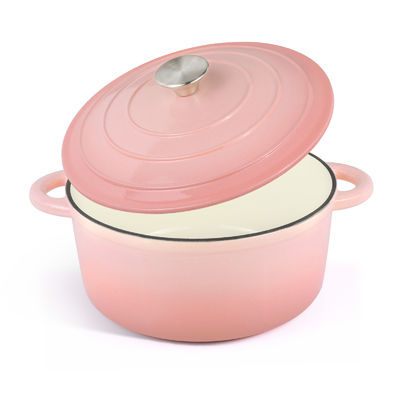 5.5Qt de hierro fundido Dutch Oven esmalteado - Perfecto para hornear pan y masa agria, seguro para horno