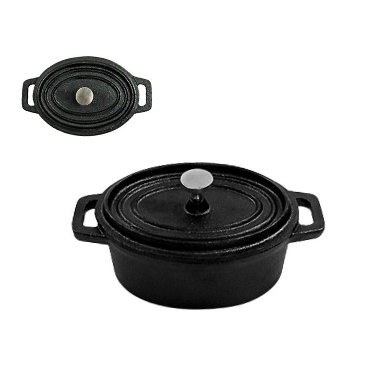 Matt Blake Cast Iron Casserole 4.5/7.2 cuartos de galón con la capa pre sazonada