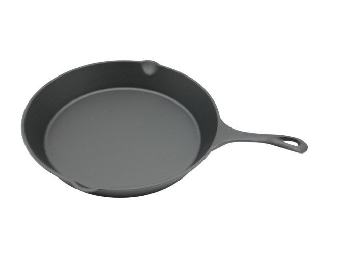 Sartén redonda del arrabio Pre-sazonada: Perfeccione para la cocina casera y al aire libre asando a la parrilla 10 pulgadas/12 pulgadas