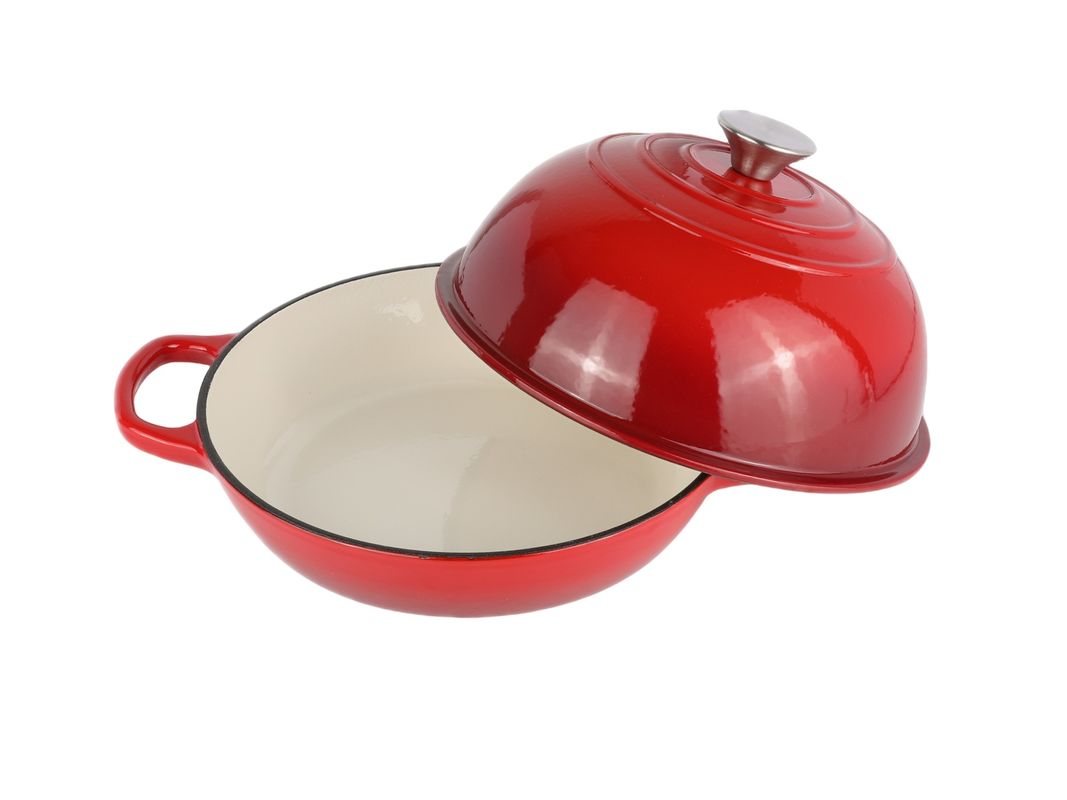 COOKNEXA 6QT Horno holandés de hierro fundido esmaltado de 10 pulgadas, perfecto para hornear masa agria, guisos y cocción lenta