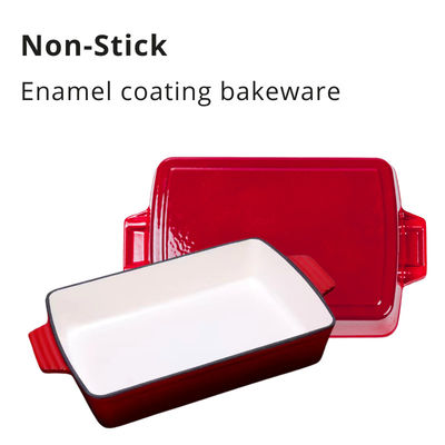 arrabio de los 27*24*4.5cm que fríe la bandeja del horno del arrabio de Pan Heavy Duty Enamel Coating