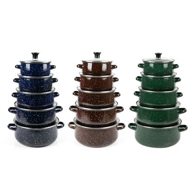 Conjunto de cacerola de aluminio de orejas dobles de 5 piezas para cocinas modernas